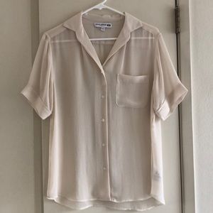Ines De La Fressange x Uniqlo Sheer Blouse